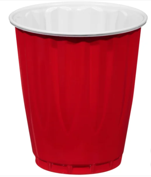 KIRKLAND 'Red Cups' Rote Plastikbecher für kalte Getränke 18oz USA